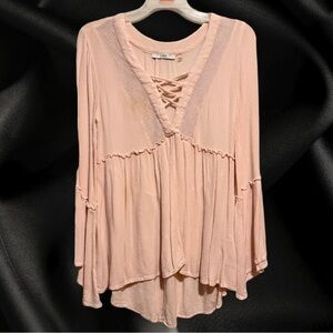 DEX Pink Long Sleeve Tunic